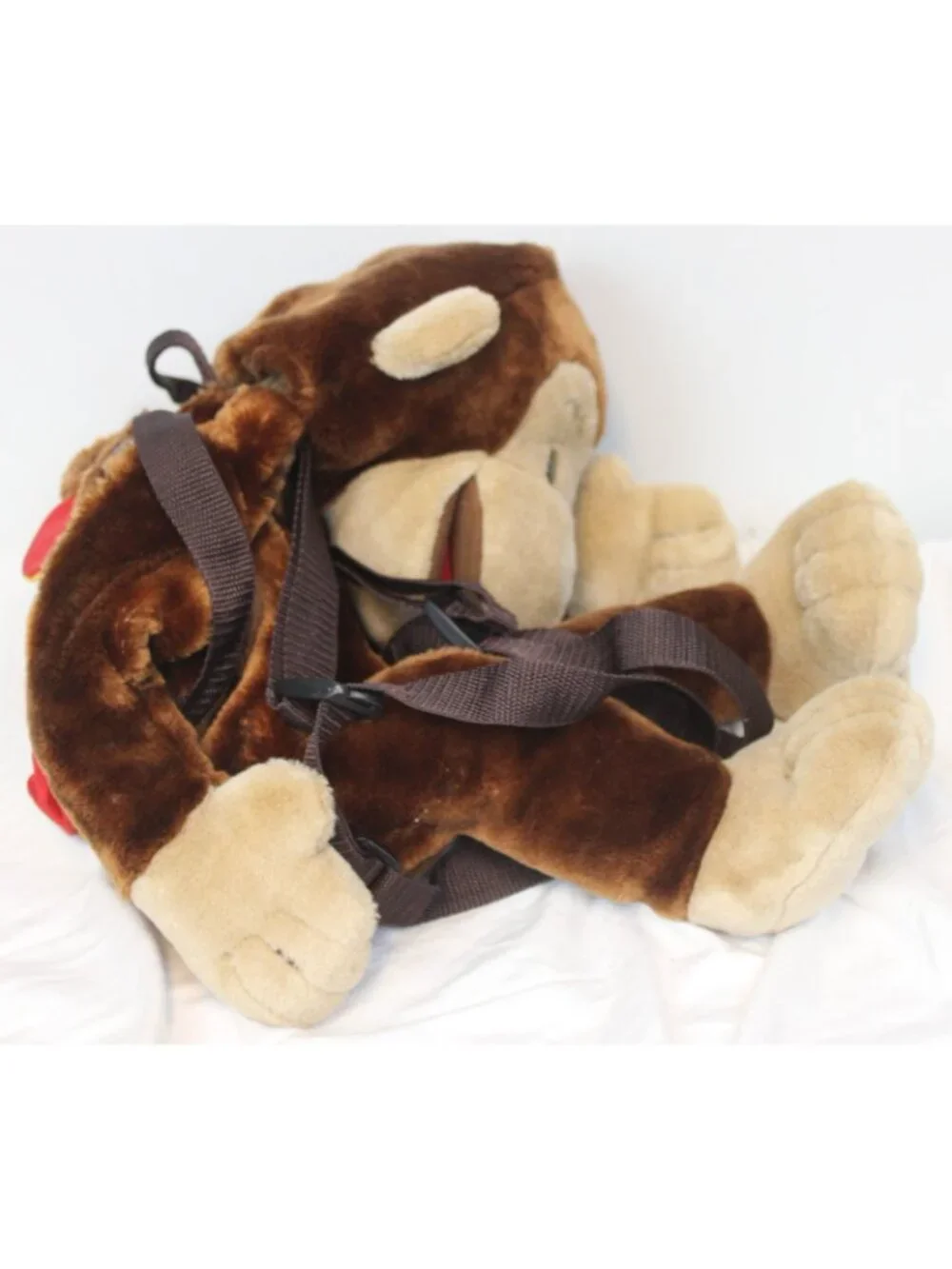 Vtg Curious George Plush Backpack Monkey on Back Wildkin Puppet